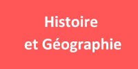 Histoire et géographie écrit en blanc sur fond orange