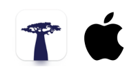 logo de baobab et apple