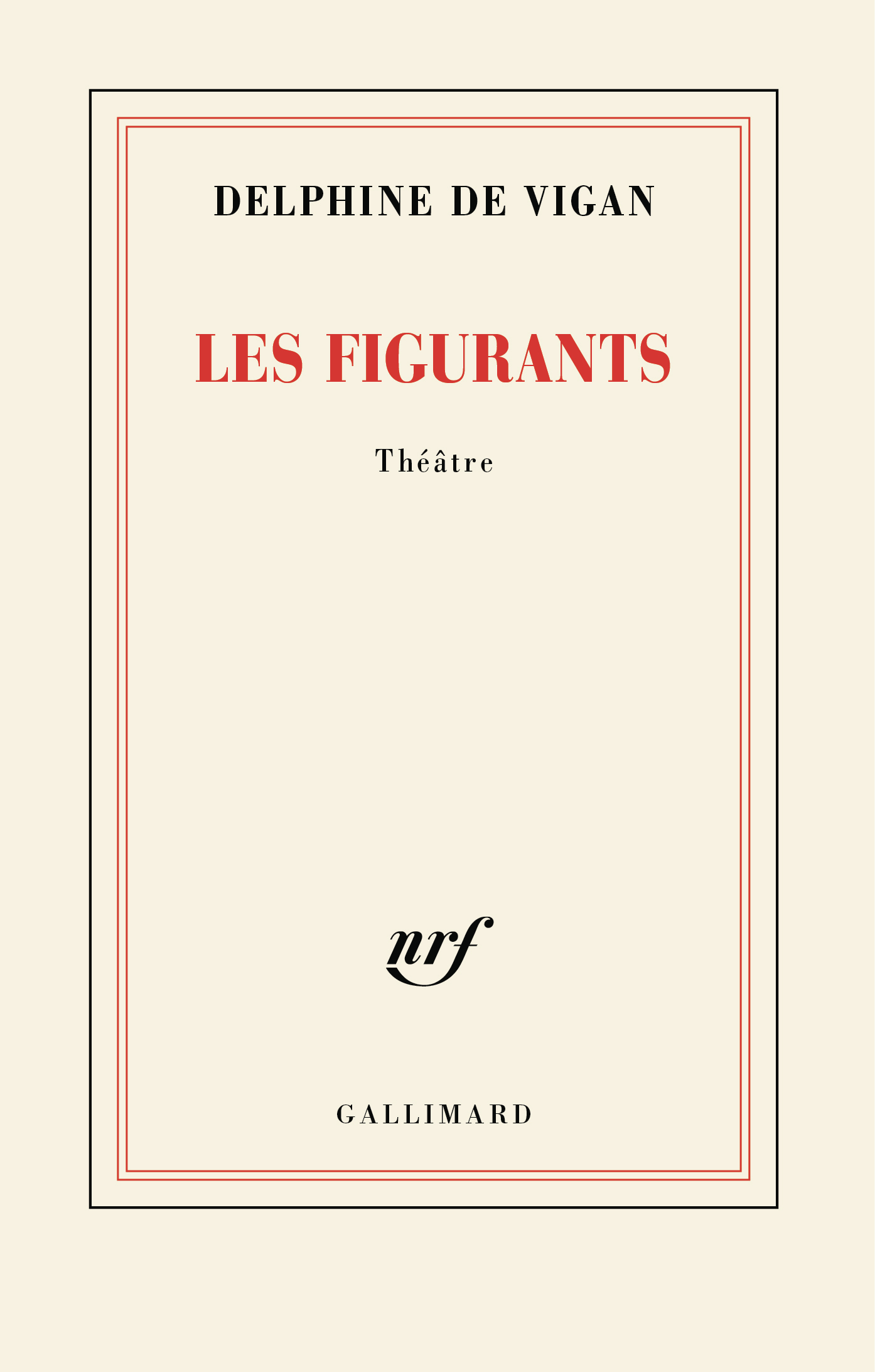 couverture du livre les figurants de delphine de vigan