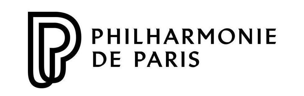 logo de la philarmonie en noir sur fond blanc