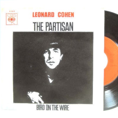 couverture de l'album de Léonard Cohen le chant des partisans