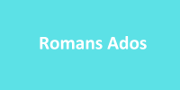 rubrique romans adolescents sur fond turquoise