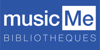 logo de Musicme en bleu et blanc