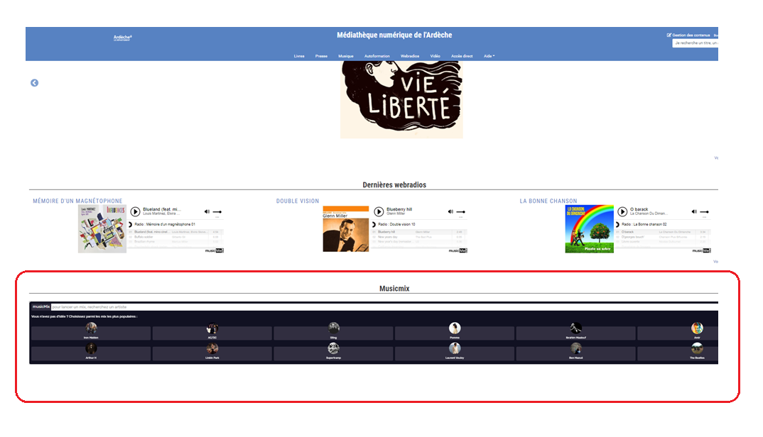 musicmix accueil