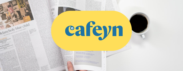 logo cafeyn bleu et jaune