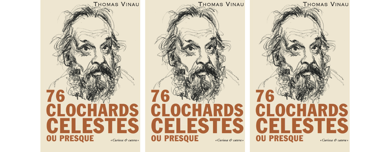 illustration au crayon noir sur fond beige d'un homme barbu avec des cheveux en bataille répété trois fois
